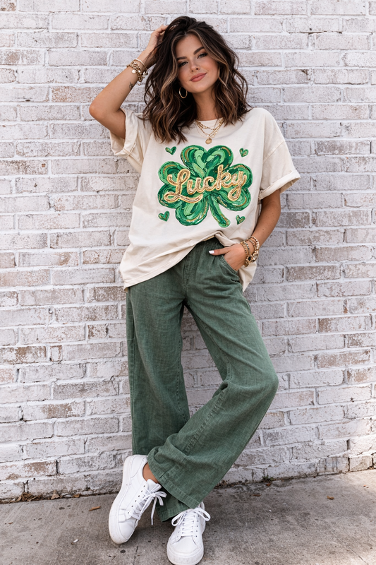 Lucky shamrock Comfort Color Tee