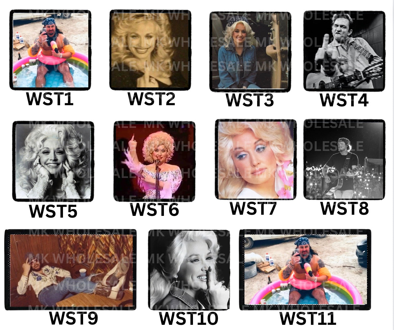 Hat Patch-Sublimation Western Idols