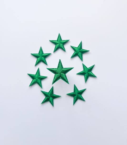 Tiny Star Hat Patch- Kelly Green