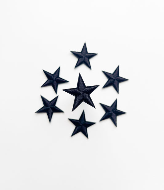 Tiny Star Hat Patch- Black