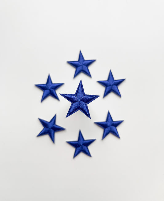 Tiny Star Hat Patch- Blue