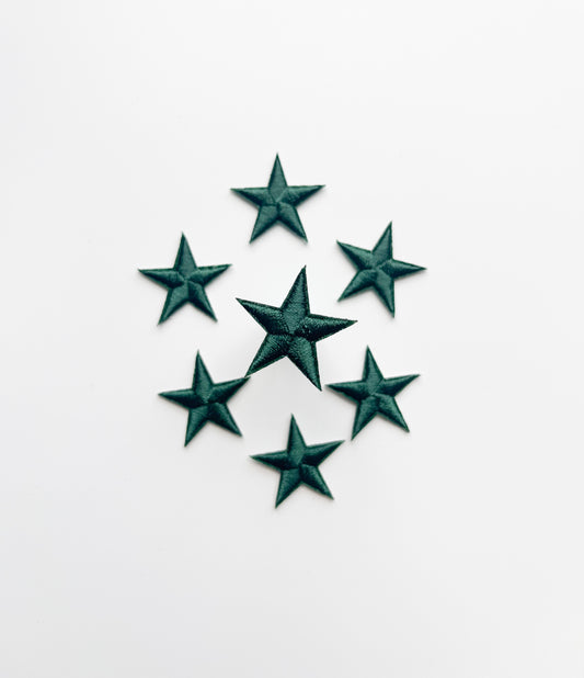 Tiny Star Hat Patch- Dark Green