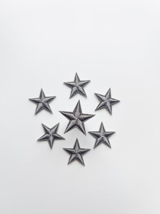 Tiny Star Hat Patch- Gray