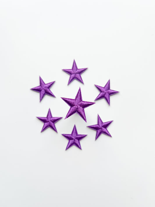 Tiny Star Hat Patch- Purple