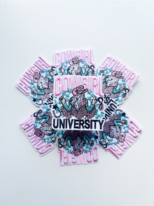 Cowgirl University Hat Patch