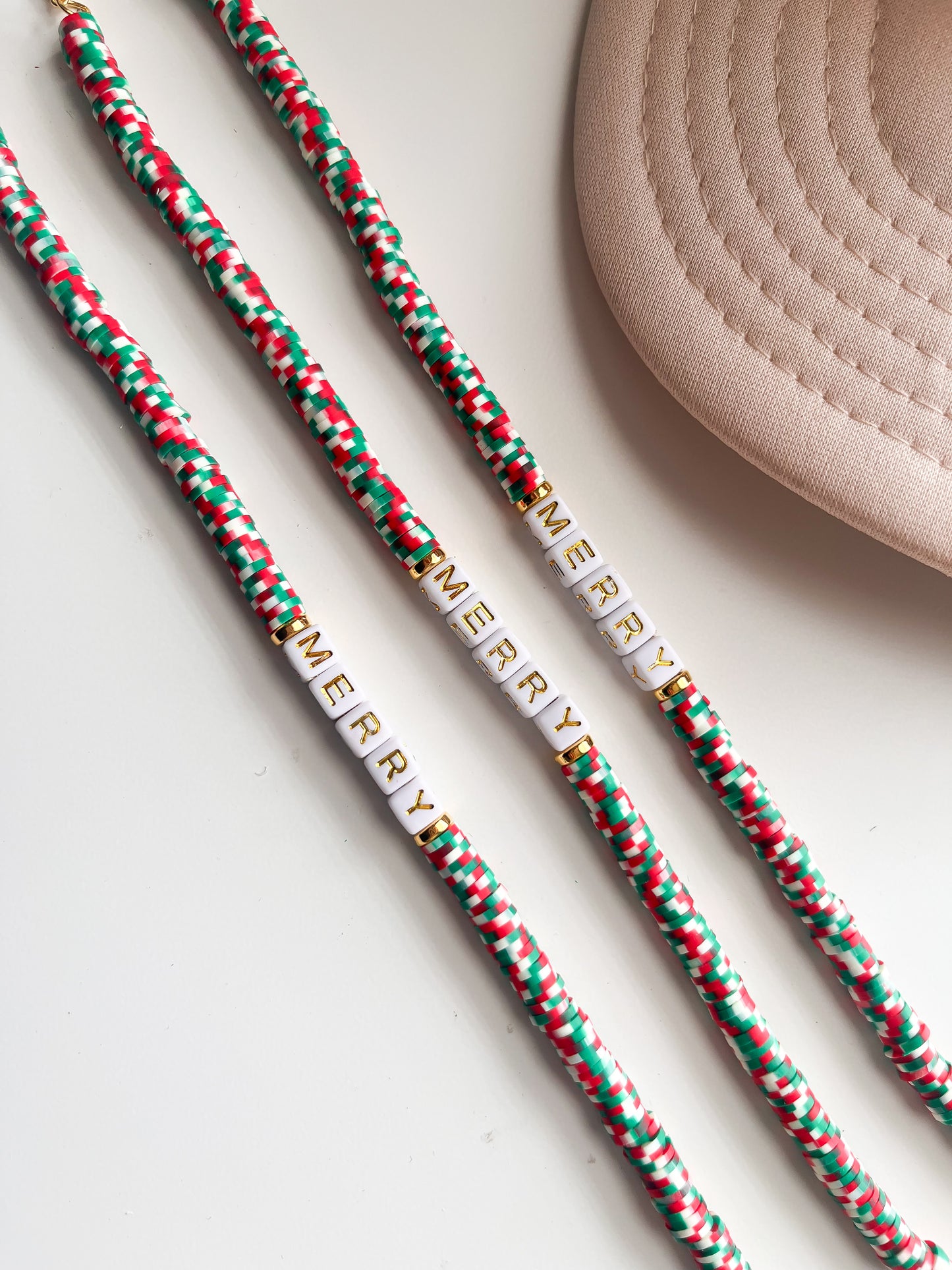 Speckled Christmas Merry Trucker Hat Chain