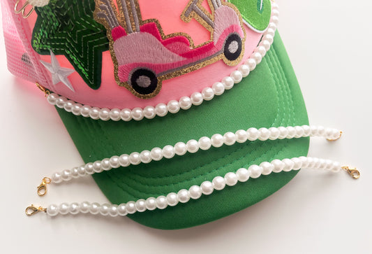 Large All Pearl Trucker Hat Chain