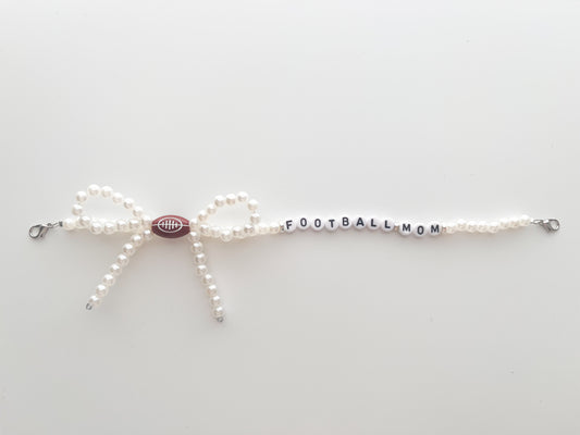 Trucker Hat Chain-Football Mom Bow