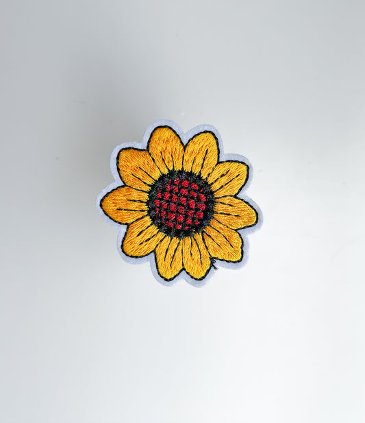 Iron on Hat Patch- Yellow Flower