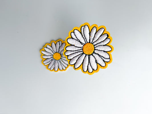 Iron on Hat Patch- Outlined Flower