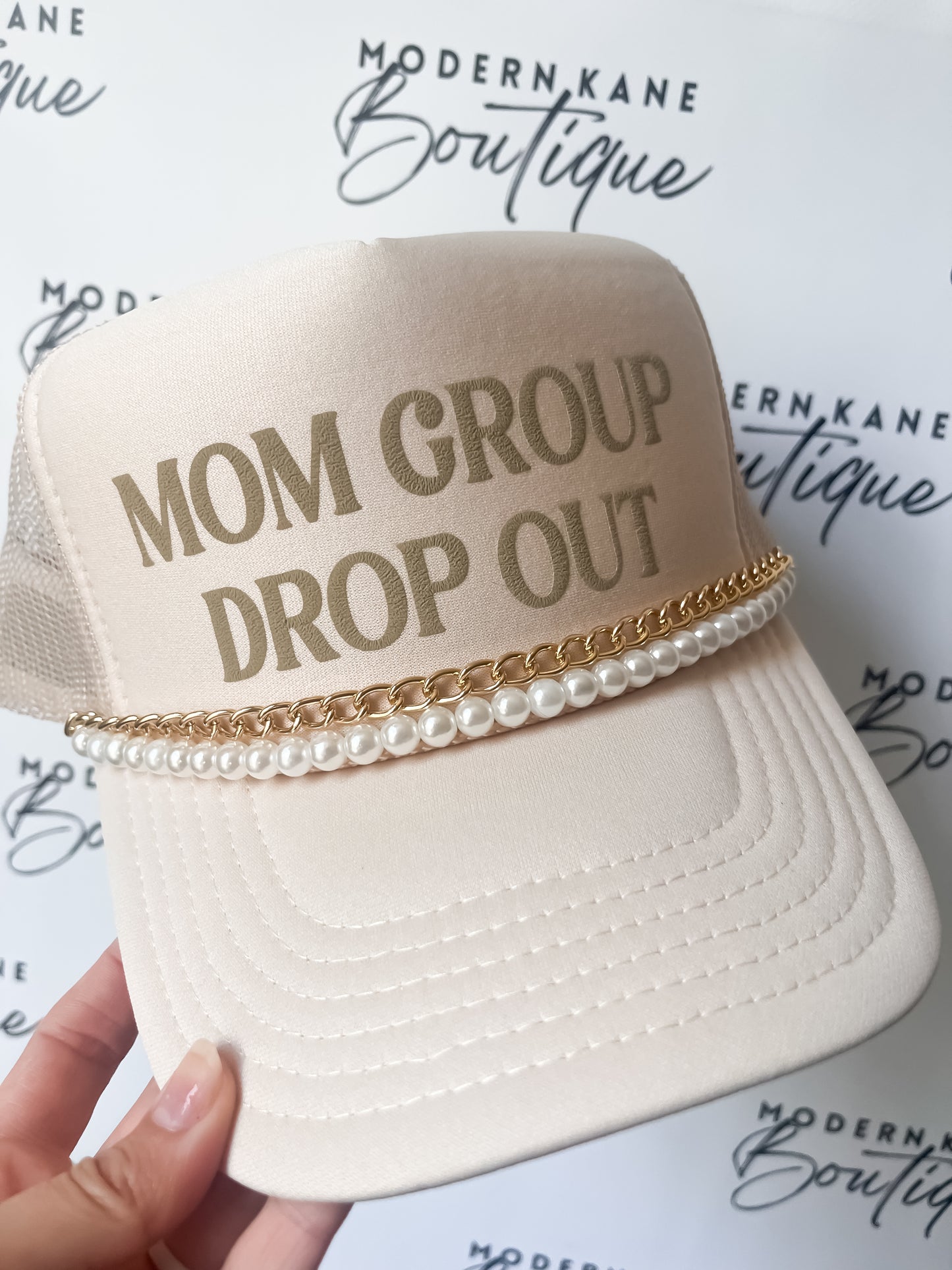 MAMA Trucker Hat Puff Transfers