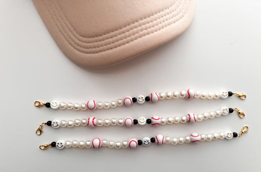 Smile for Baseball Trucker Hat Chain