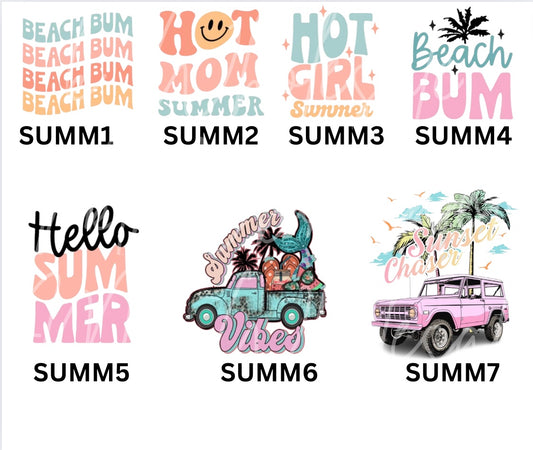 Hat Patch- Sublimation SUMMER COLLECTION