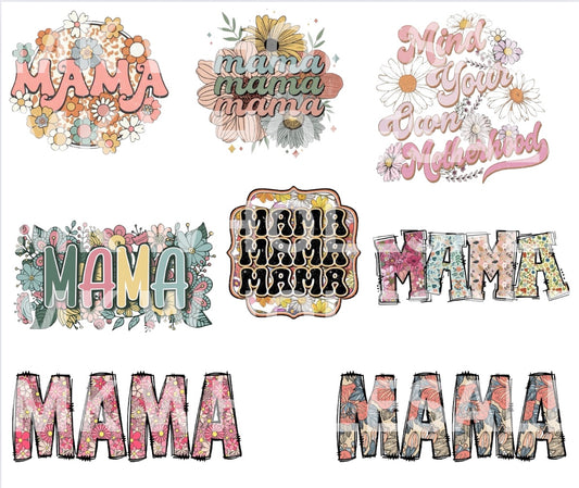 Hat Patch- Sublimation FLORAL MAMA COLLECTION