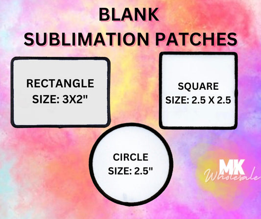 BLANK Sublimation Patches