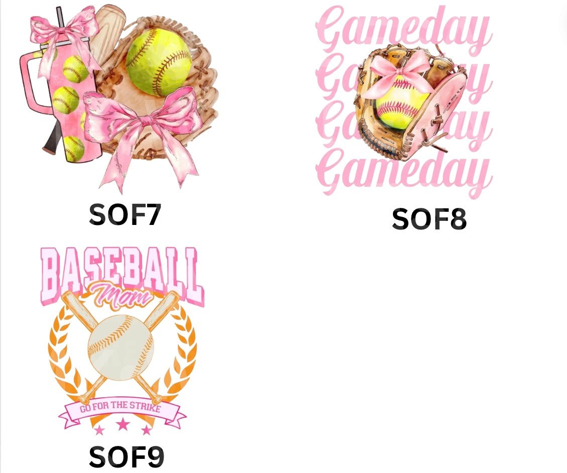 Hat Patch- Sublimation SOFTBALL SPORTS COLLECTION