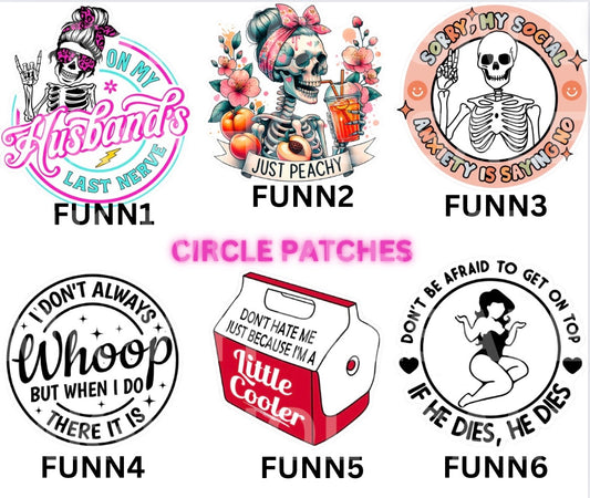 Hat Patch- Sublimation FUNNY COLLECTION
