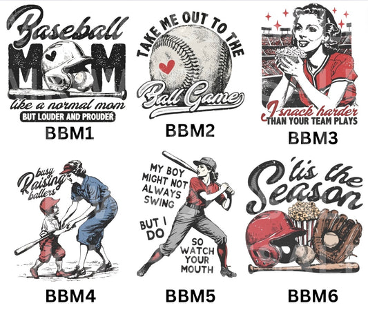 Hat Patch- Sublimation BASEBALL MOM COLLECTION