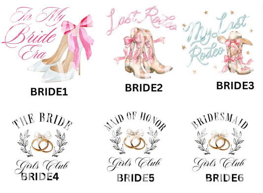 Hat Patch- Sublimation BRIDE COLLECTION