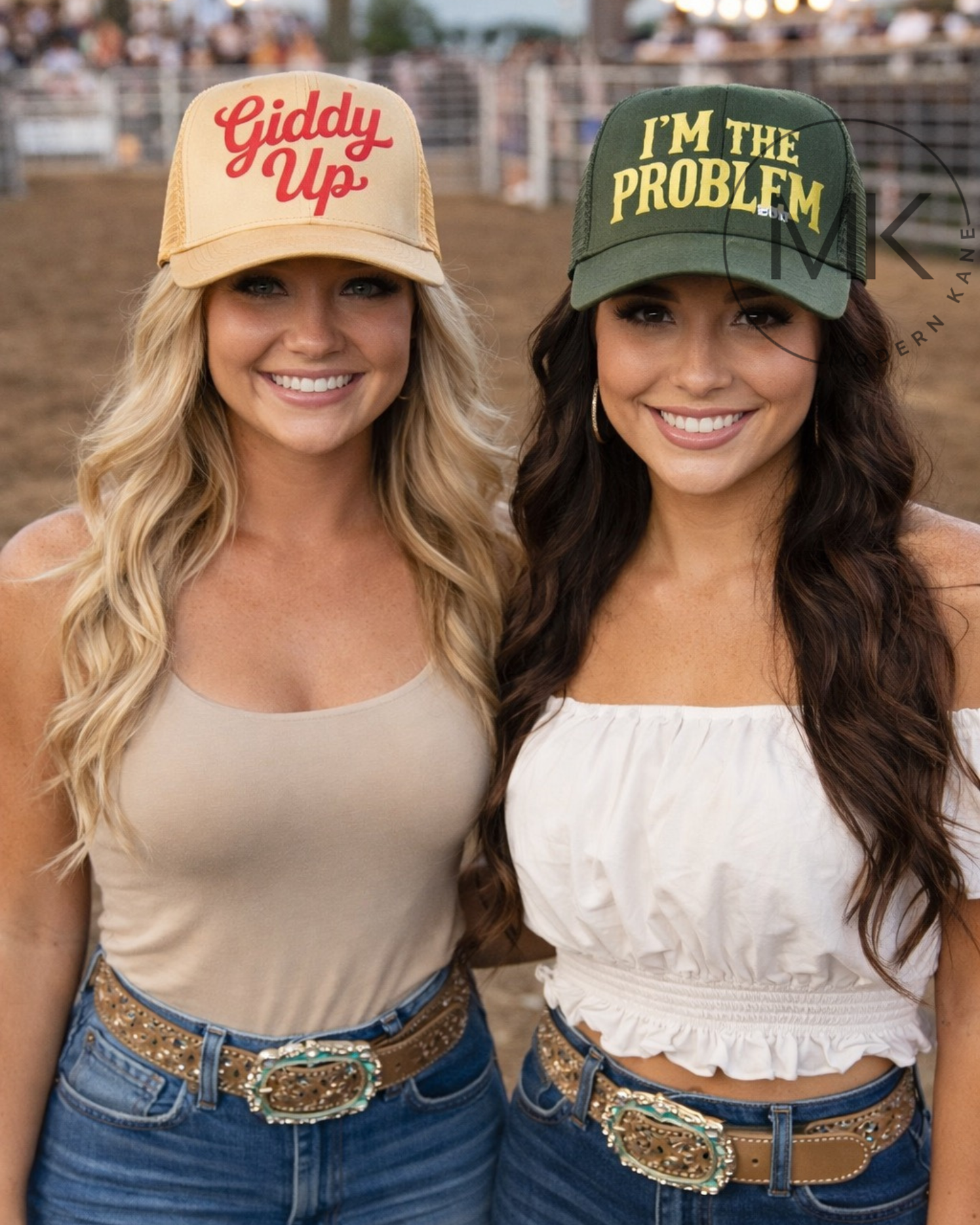 Western Trucker Hat Puff Transfers