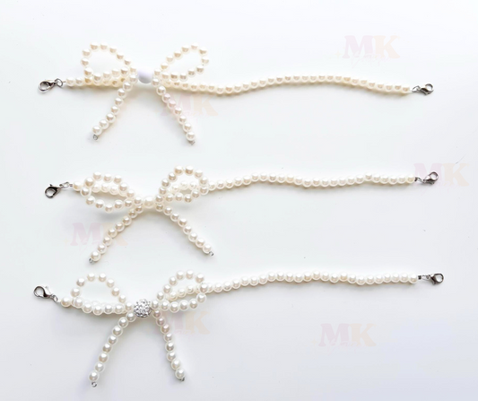 Trucker Hat Chain- Pearl Bows