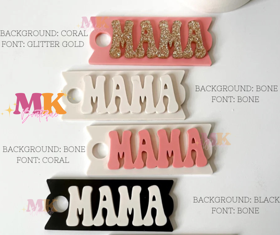 MAMA Stanley Tumbler Name Plate- WHOLESALE