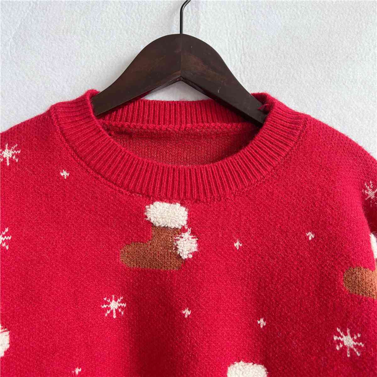 Santa Stocking Knit Sweater