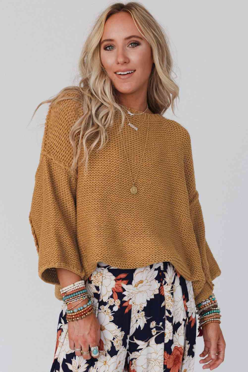 Where I wanna be Dropped Shoulder Sweater