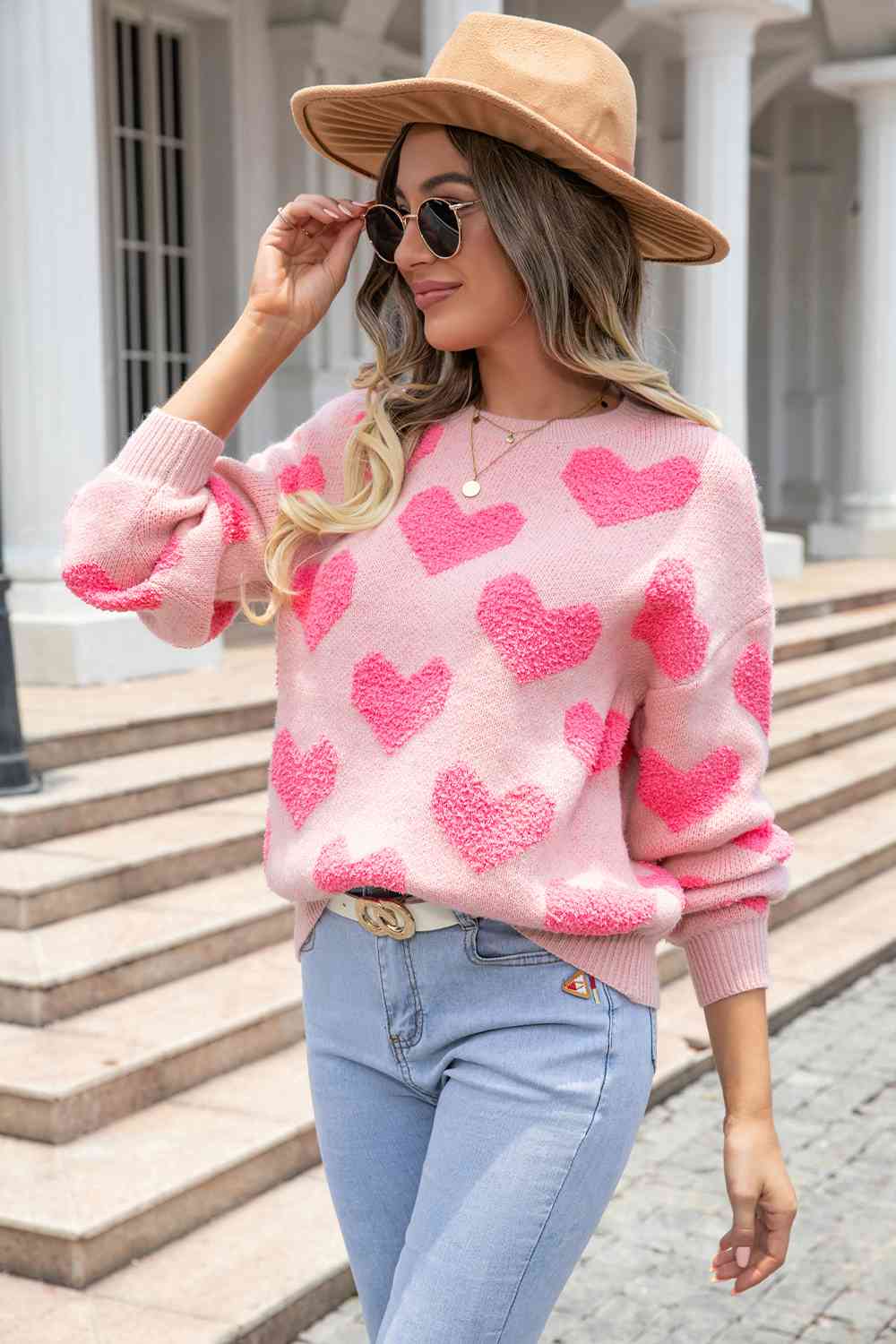 Be Mine Pink Heart Sweatshirt