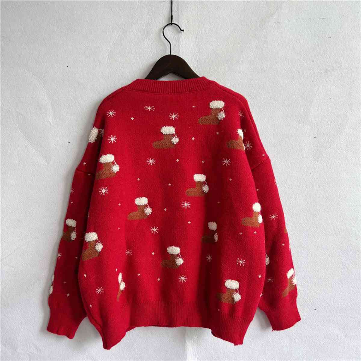 Santa Stocking Knit Sweater