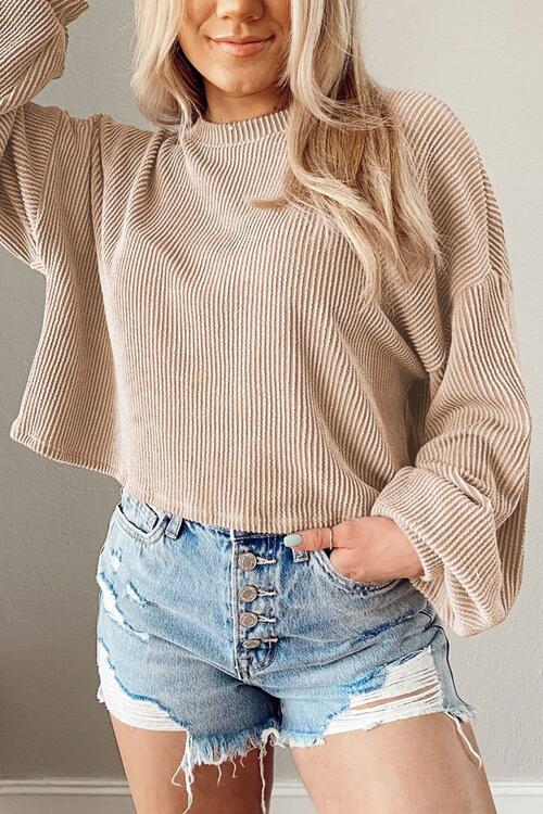 Ribbed Long Sleeve Top