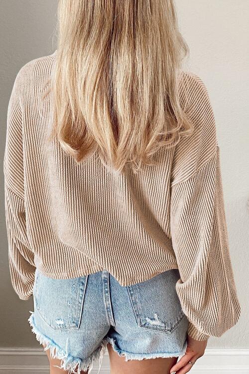 Ribbed Long Sleeve Top