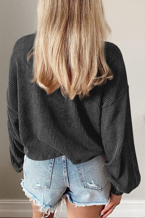 Ribbed Long Sleeve Top