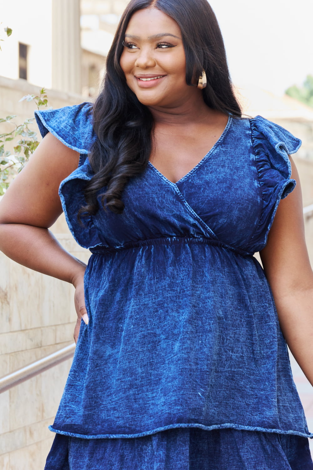 The Right Track Short Flutter Sleeve Mini Dress