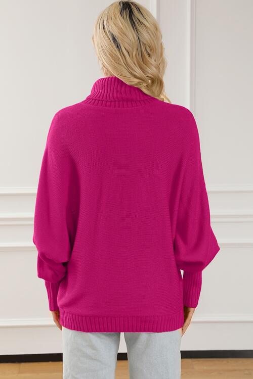 Merry Embroidered High Neck Sweater