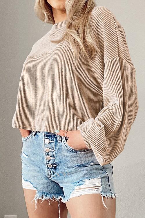 Ribbed Long Sleeve Top